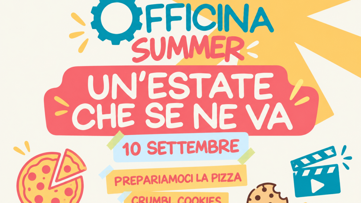 Chiusura di Officina Summer il 10 settembre con pizza, Crumbl Cookies e film horror
